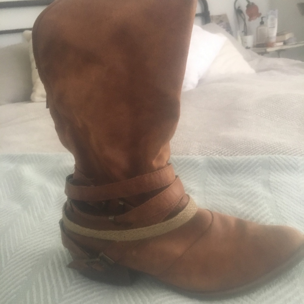 Mid calf rustic boots size 10